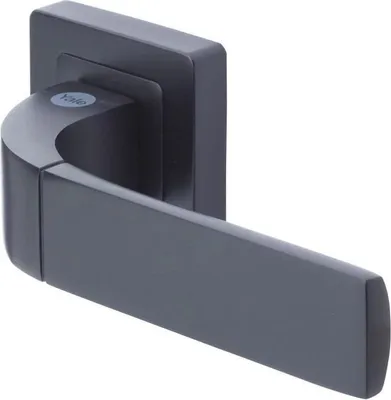 Immagine prodotto di YALE - YPP7-B-PC Maniglia per porta quadrata da 7 mm, nera - YALE - Modello Bologna - Keyhole