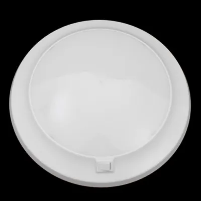 Image de plafonnier LED 12V blanc chaud caravane camping-car caravane bateau blanc rond