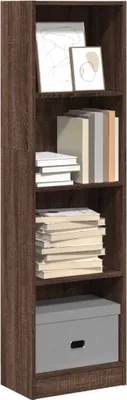 Image de Maison Exclusive - Bibliothèque aspect chêne brun 40x24x143 cm Matériau dérivé du bois