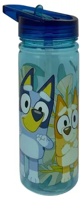 Produktbild von CARTOON Bluey Ecozen Trinkflasche aus Tritan mit klappbarem Trinkschnabel für Kinder, 580 ml, BPA-frei