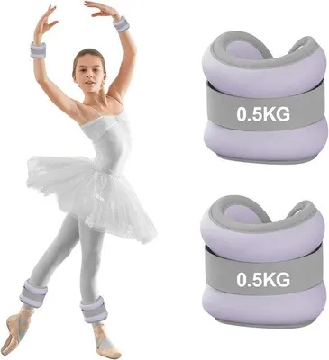 Produktbild von Gewichtsmanschetten-Set, 2 Stück, je 0,3 kg – Handgelenkgewichte – ideal für Pilates und Joggen