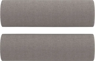 Immagine prodotto di Cuscini Decorativi 2 pz Tortora Ø15x50 cm in Tessuto