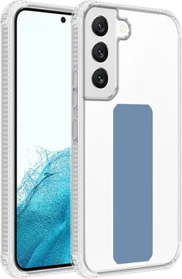 Immagine prodotto di Cadorabo cover protettiva per Samsung Galaxy S22 custodia in blu custodia TPU silicone cover funzione stand