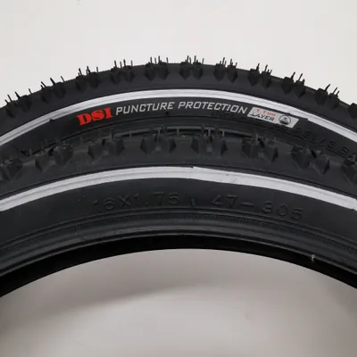 Produktbild von DSI Reifen 16 Zoll SRI-35 | 16x1.75 | 47-305 | 1.1mm Pannenschutz + Reflex Decke Mantel Kinder Fahrrad Anhänger
