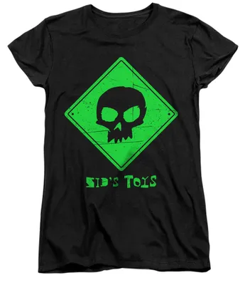 Immagine prodotto di Maglietta da donna "Giocattoli di Sid" ispirata a Toy Story, modello TV35173 (taglia M), colore nero