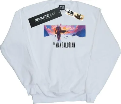 Produktbild von Star Wars - "The Mandalorian" Sweatshirt für Damen BI38753 (S) (Weiß)
