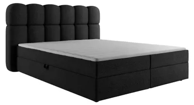 Produktbild von Boxspringbett Excellent Home Softi II 180x200 cm Quelle 92 Schwarz Mit Topper