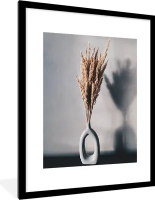Produktbild von MuchoWow® MuchoWow® Gerahmtes Poster Stilleben - Modern 60x80 cm - Poster mit zchwarzem Bilderrahmen - Wohnzimmer - Dekorationen - Prämie