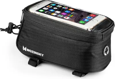 Obrázek produktu pro Wozinsky Rámové pouzdro na mobilní telefon pro jízdní kolo Rámové pouzdro na mobilní telefon 6,5" 1,5 l černé (WBB2BK)