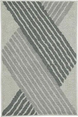 Produktbild von Kleine Wolke Badteppich Cross Anthrazit 80x140 cm