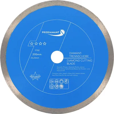 Produktbild von PRODIAMANT Diamanttrennscheibe 200mm Fliese, Feinsteinzeug Premium Rondo F702