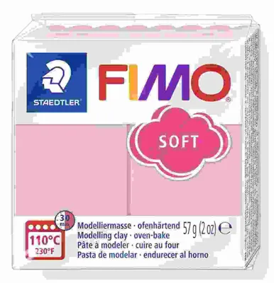 Image de FIMO SOFT pâte à modeler durcissant au four strawberry cream 57g