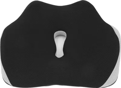 Produktbild von Sitzstuhlkissen, bequem, rutschfest, ergonomisches Design, Memory-Schaum, Schwarz