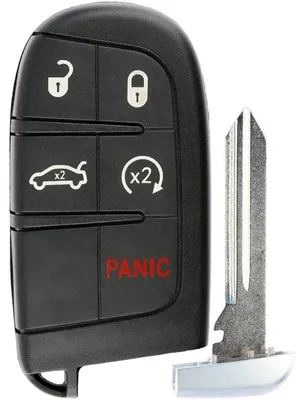 Zdjęcie produktu dla Kompletny klucz samochodowy Techstar® kompatybilny z Jeep, Chrysler, Dodge, 5 przycisków (4+1), 433 MHz, chip 46, FCC:M3N40821302