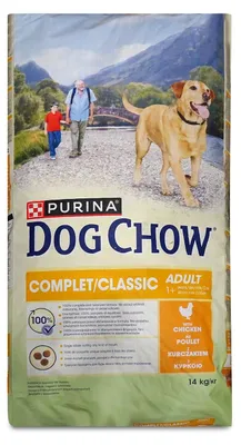 Zdjęcie produktu dla Purina Dog Chow Complet/Classic Adult – karma dla dorosłych psów o smaku kurczaka, 14 kg
