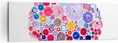 Produktbild von Bild auf Leinwand - Leinwandbild - Gehirn Innovation Inspiration - 160x50cm - Wand Bild - Wanddeko - Leinwanddruck - Bilder - Kunstdruck - Wanddekoration - Leinwand bilder - Wandkunst - AB160x50-2977