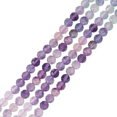 Obrázok produktu pre Prírodné kremeňové kryštály – 220 ks, glazované, 4 mm – drahé kamene na výrobu šperkov