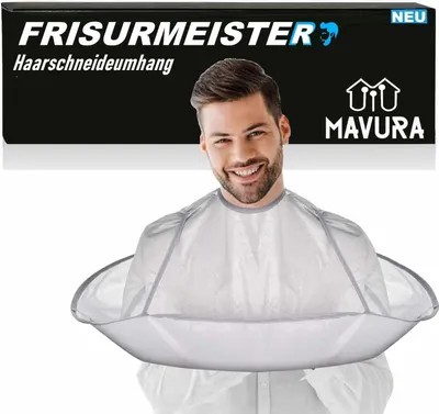 Image de FRISURMEISTER Cape de coiffeur Cape de coupe de cheveux Parapluie Cape de coiffeur Barber Cape