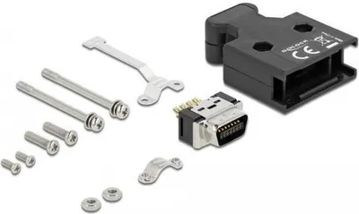 Obrázok produktu pre DeLOCK 66621, Káblová ochrana, Čierna, Plast, MDR 14, 29,5 mm, 12,7 mm