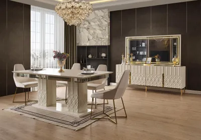 Produktbild von Esszimmertisch Stil Modern Esstisch Luxus Tisch Küchentisch Neu