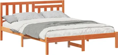 Productafbeelding van Bedframe Wasbruin 160 x 200 cm Massief grenenhout