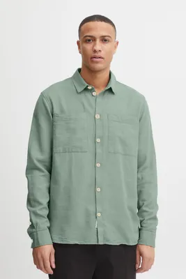 Produktbild von !Solid SDFennec Overshirt Herren Freizeithemd Hemd Überhemd Hemdjacke Unifarben Brusttaschen Hochwertige Baumwoll-Viskose-Qualität