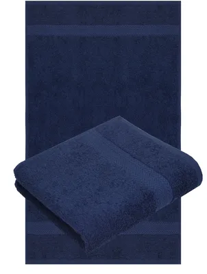 Produktbild von Betz 2 Stück Handtücher 50x100 cm PREMIUM  100% Baumwolle  Farbe: dunkelblau