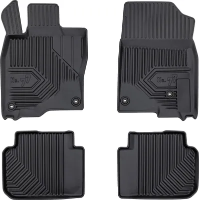Produktbild von Fußmatten Gummimatten No.77 für Honda Civic XI 2021-2025 TPE Schwarz 3 teile
