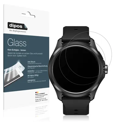 Obrázek produktu pro 2x ochranná fólie pro Ticwatch Pro 5 matná - anti-shock 9H fólie dipos Glass plastové sklo