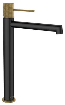 Imagen del producto de Grifo para lavabo Sapho Solaria, modelo alto, color /dorado mate