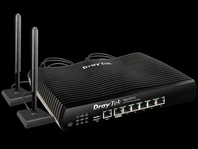 Produktbild von DrayTek Vigor 2927L, Ethernet/LAN, 4G, Schwarz, Tabletop-Router