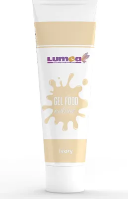 Produktbild von Gel-Lebensmittelfarbe Elfenbein, 30g – Intensiv & mischbar für Fondant, Marzipan, Cremes & mehr