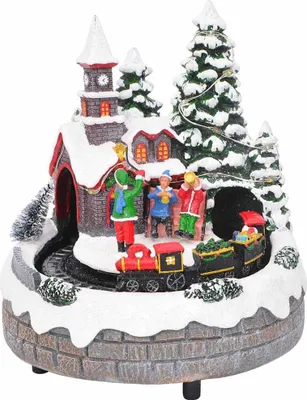 Produktbild von Weihnachtlicher Tisch Mehrfarbig 16 x 16 x 19 cm Harz