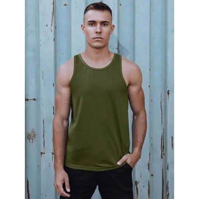 Produktbild von Herren-T-Shirt ohne Aufdruck grün XXL