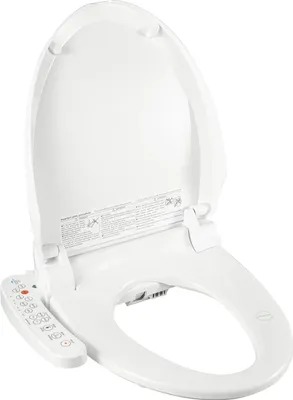 Produktbild von Smartes Dusch-WC - Elektrischer Bidet-Toilettensitz - AC 220 V - Waschleistung 1300 W - Warmluft 250 W - Temperatur 32–48 °C - Wasserdruck 0,08–0,75 MPa - Wassertank 0,55 l - Weiß