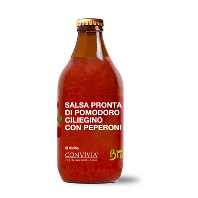 Produktbild von Fertige Sauce aus -Kirschtomaten mit Paprika, 330 g