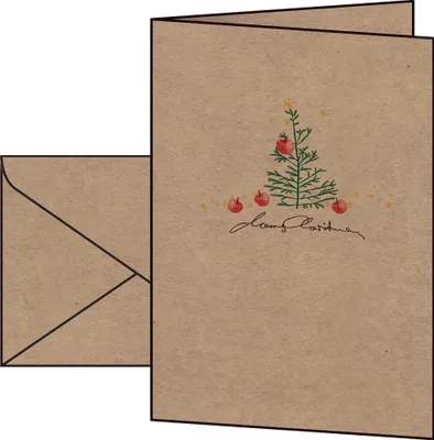 Produktbild von SIGEL DS075 Weihnachts-Karten "Christmas with apples" -  A6 - 10 Karten inkl. Umschläge