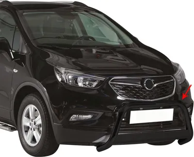 Produktbild von Frontbügel Frontschutzbügel für Opel Mokka X 2016-2019 ø63mm Stahl Schwarz