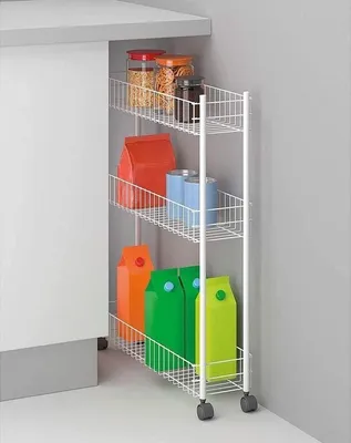 Obrázok produktu pre metaltex 341433014 metaltex Univerzálny vozík Fino, 3 poschodia, biely