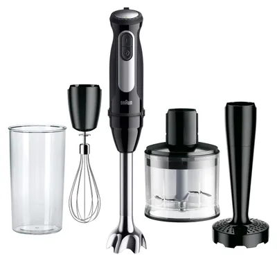 Obrázok produktu pre Braun MultiQuick 5 Pro, Ponorný mixér, 0,6 L, 1,2 m, 1000 W, Čierna, Strieborná