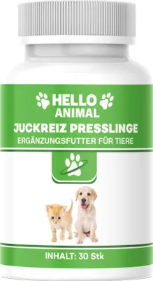 Produktbild von Hello Animal® Juckreiz Presslinge für Hund und Katze - Unterstützung zur Linderung von Juckreiz – Beruhigung der Haut
