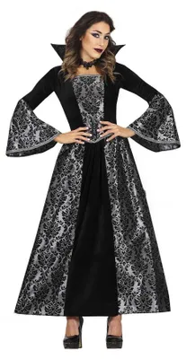 Productafbeelding van Fiestas Guirca - Vampierkostuum jurk voor dames, model FG1638 (maat M) (zwart)