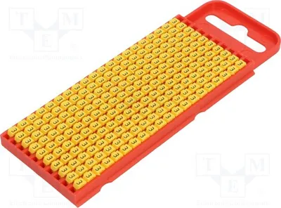 Zdjęcie produktu dla 200 sztuk etykiet do oznaczania kabli i przewodów, żółte, 561-01634. Etykiety do kabli, szerokość 2-2,8 mm