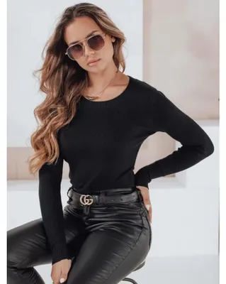Productafbeelding van Dstreet dames klassieke trui Nolvie, zwart, maat M/L
