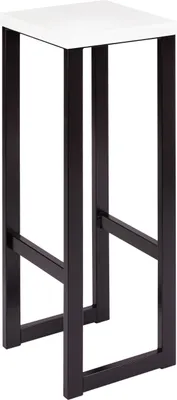 Produktbild von Spec-Wood, Hocker Holz LOFT, Barhocker Holz, Blumenhocker Holz mit Metallgestell, Duschhocker Modern, Küchenhocker, Barstühle, Tresenhocker, Sitzhocker 30x30x90 cm