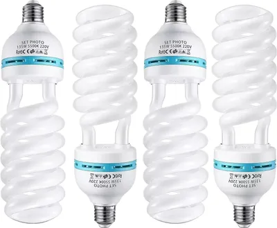 Obrázok produktu pre 135W špirálová lampa denného svetla, teplota farby 5500K, krytie IP 65, 4ks