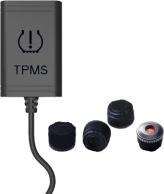 Produktbild von TPMS Reifendruckkontrollsystem für Android Autoradio mit 4 externen Sensoren