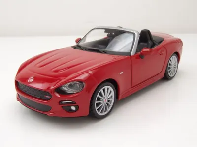 Produktbild von Bburago Plus Fiat 124 Spider 1:24 silbermetallic