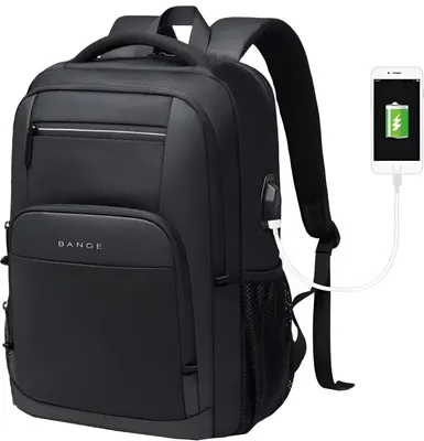 Productafbeelding van CarryQuest® - Rugzak, waterafstotend, 20-35 liter, laptopvak 15,6", zwart