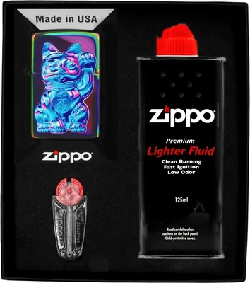 Produktbild von ZIPPO Feuerzeug Set LUCKY CAT DESIGN Geschenk Nr. 1